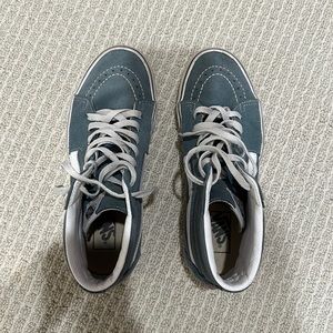 Blue high top vans